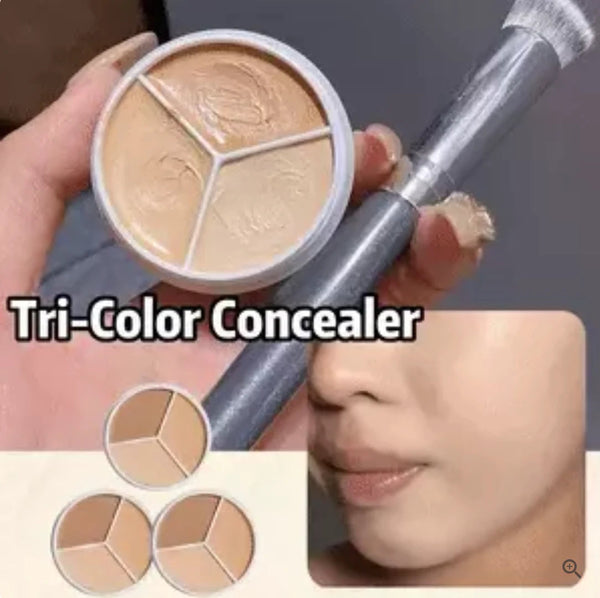 Tri-Color Concealer | Kosteuttava ja pitkäkestoinen | 1+1 ILMAINEN